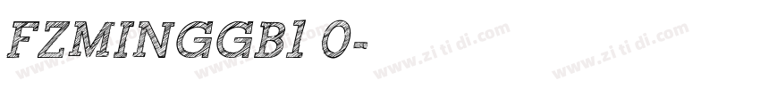 FZMINGGB1 0字体转换